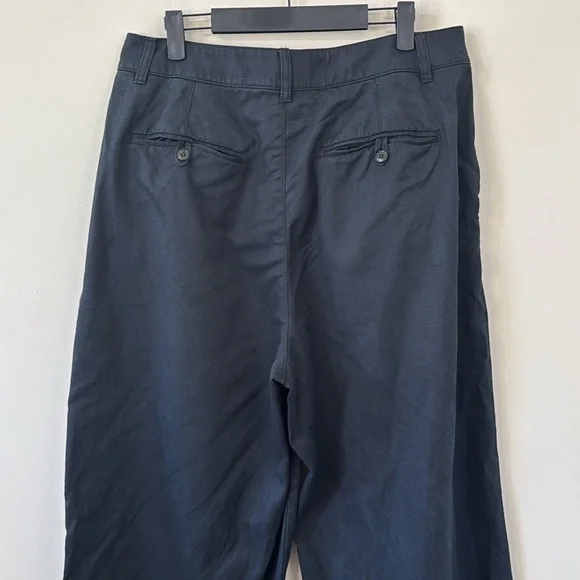 Madewell The Harlow Wide-Leg Pant Black Size 12 - Picture 8 of 11